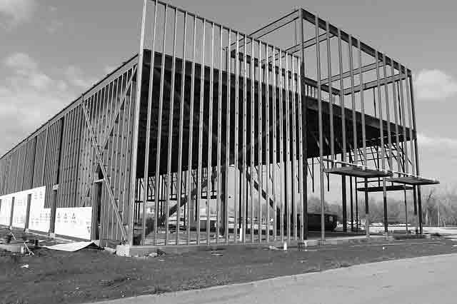 1956 steel building construction process