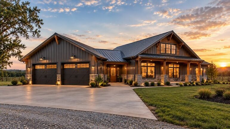 barndominium with garage